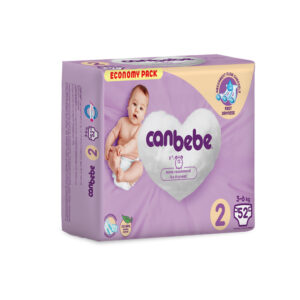 پوشک بچه جان به به سایز 2 بسته 52 عددی Canbebe