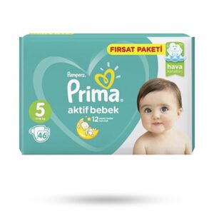 پوشک بچه پریما آوانتاژ ترک سایز 5 بسته 46 عددی Prima