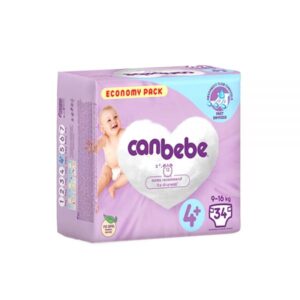 پوشک بچه جان به به سایز  4پلاس بسته 34 عددی Canbebe