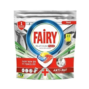 قرص ماشین ظرفشویی ایتالیایی فیری پلاتنیوم پلاس بسته 22 عددی Fairy Platinum