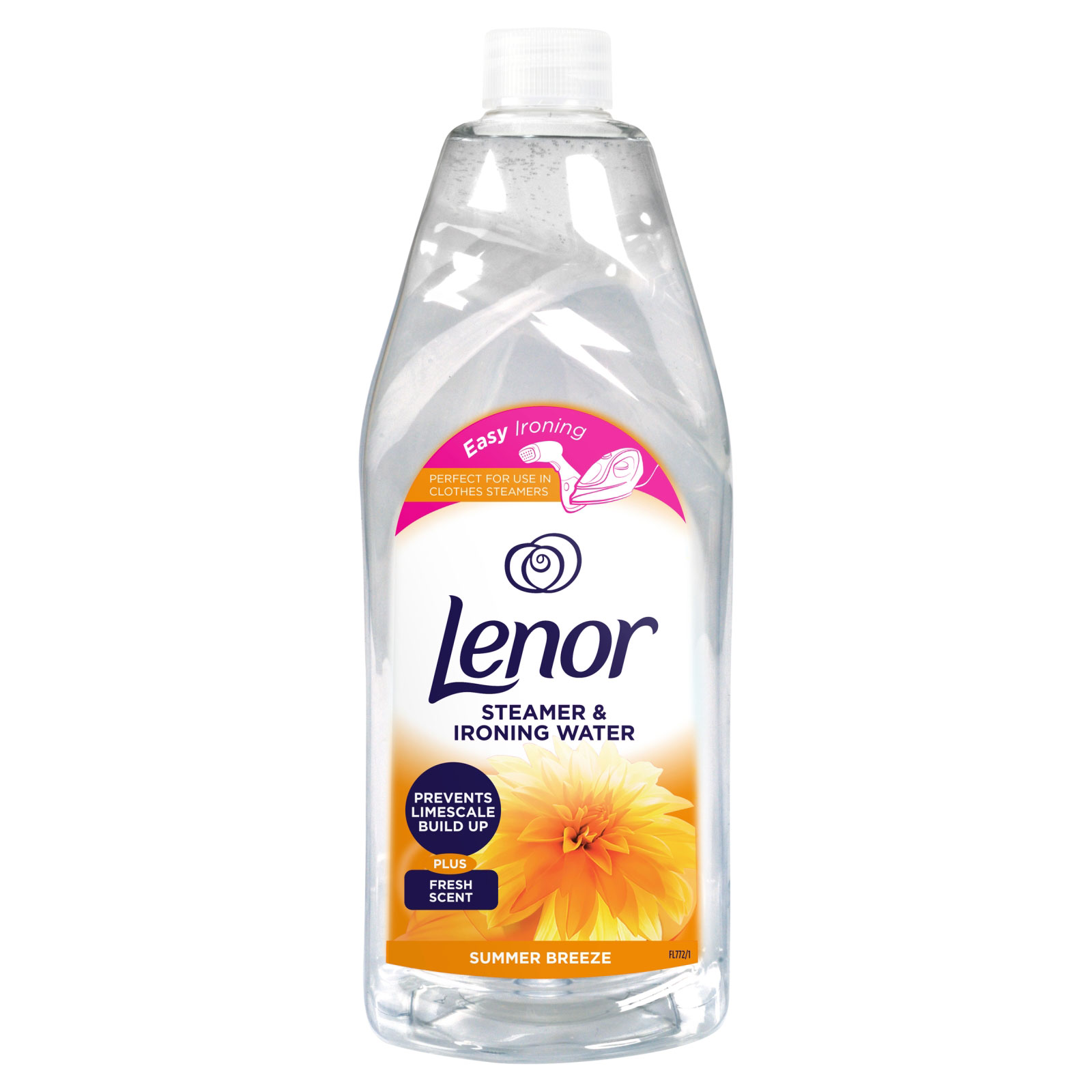 مایع اتو لنور Lenor خوشبو کننده و افزایش دهنده اتو پذیری لباس رایحه Summer Breeze حجم یک لیتری