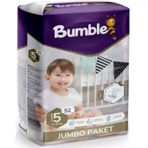 پوشک چسبی کودک بامبل سایز 5 بسته 52 عددی bumble