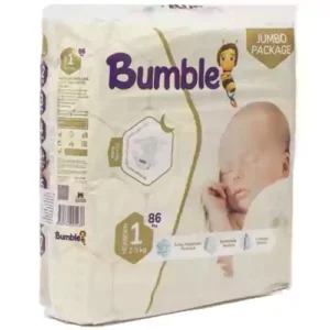 Bumble پوشک چسبی کودک بامبل سایز یک بسته 86 تایی