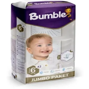 پوشک چسبی کودک بامبل سایز 6 بسته 42 عددی