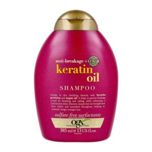 شامپو او جی ایکس OGX‌ مدل Anti Breakage + Keratin Oil حجم 385 میل