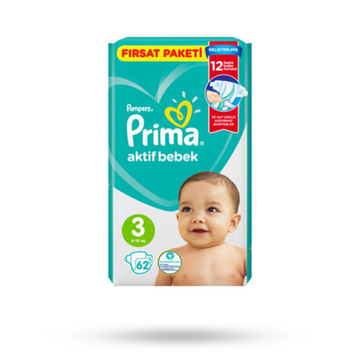 پوشک بچه پریما آوانتاژسایز 3 بسته 62 عددی prima