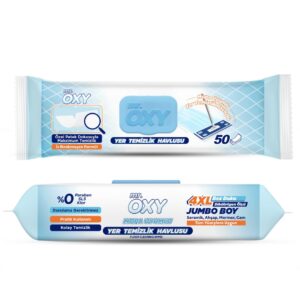 دستمال مرطوب مخصوص تی مستر اوکسی Mr. Oxy قابل شستشو بسته 50 عددی