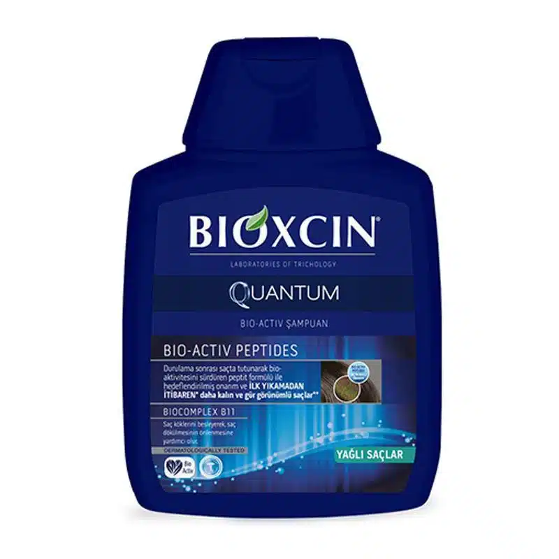 شامپو بیوکسین BIOXCIN مدل QUANTUM چرب حجم 300 میل