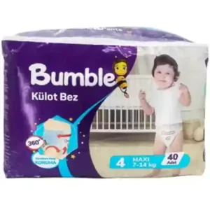 پوشک شورتی بامبل کودک سایز 4 بسته 40 عددی Bumble