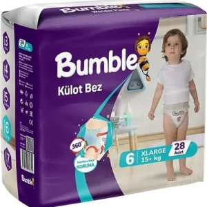 پوشک شورتی کودک بامبل سایز 6 بسته 28 عددی Bumble