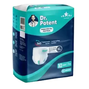 Dr.potent پوشک شورتی بزرگسال دکتر پوتنت سایز ایکس لارج بسته 10 عددی
