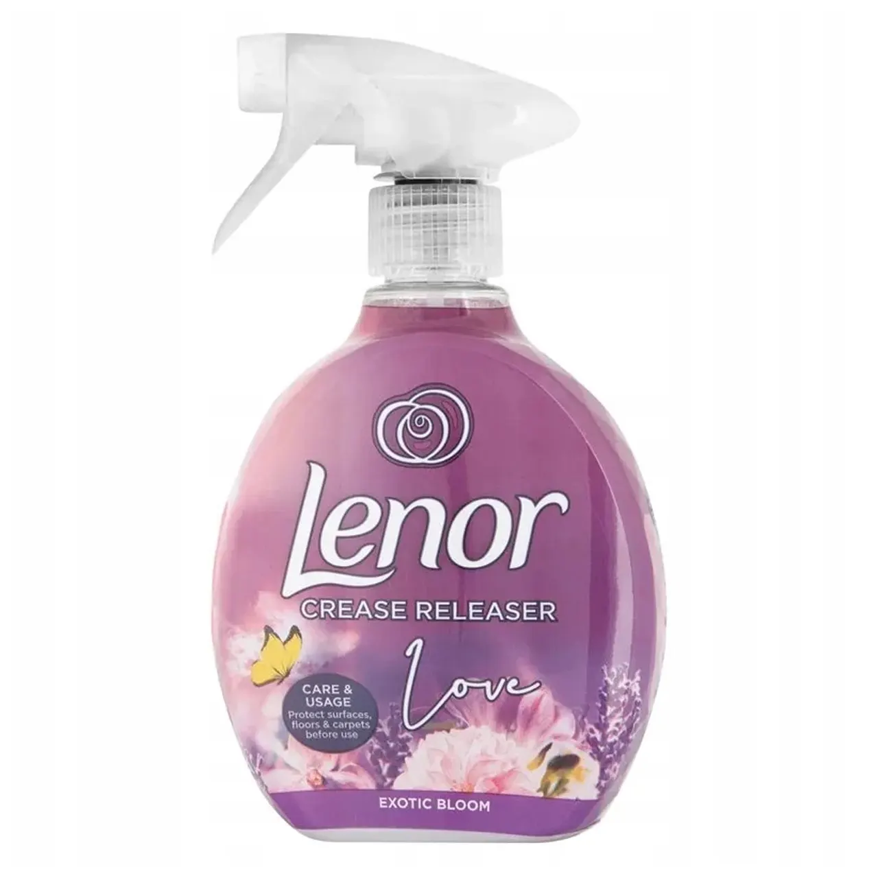 اسپری ضد چروک و اتو کننده لباس لنور lenor رایحه EXOTIC BLOOM حجم 500 میل