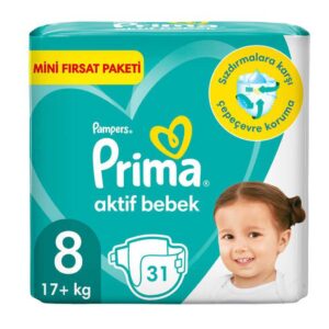 پوشک بچه پریما آوانتاژ سایز 8 بسته 31 عددی Prima