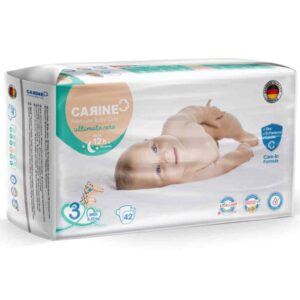پوشک آلمانی چسبی کارین سایز 3 بسته 42 عددی Carine