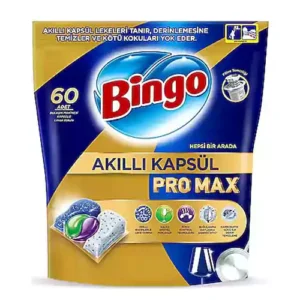 قرص ظرفشویی بینگو Bingo مدل Pro Max بسته 60 عددی