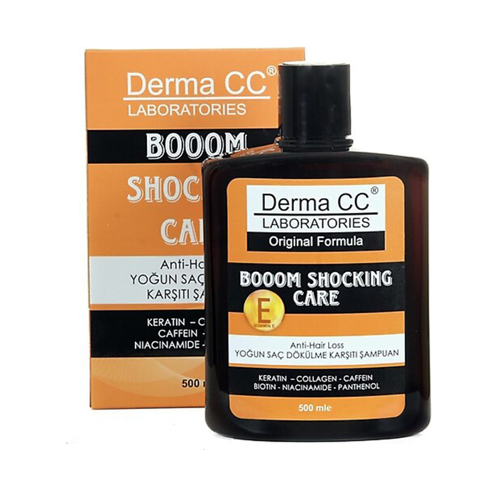 شامپو درمانی ضد ریزش درما سی سی Derma CC مدل Boom Shocking Care حجم 500 میل