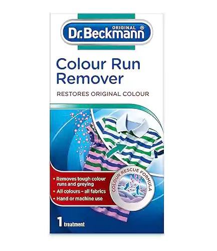 پودر پاک کننده رنگ گرفتگی لباس دکتر بکمن Dr.beckmann colour run remover