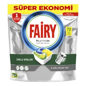 قرص ظرفشویی فیری Fairy مدل Platinum بسته 72 عددی