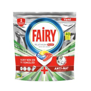 قرص ظرفشویی فیری Fairy مدل Platinum Plus بسته 40 عددی