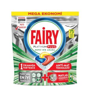 قرص ظرفشویی فیری Fairy مدل Platinum Plus بسته 75 عددی