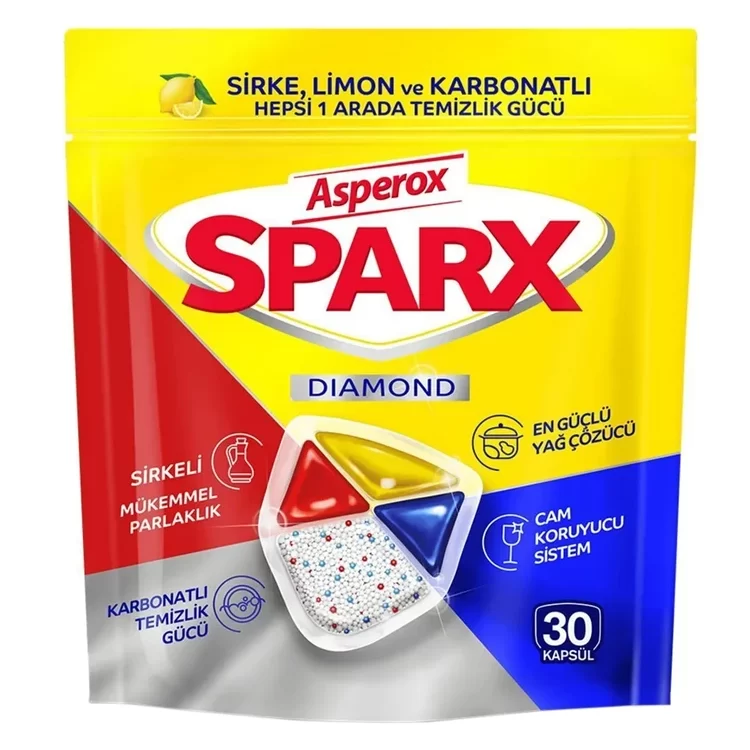 قرص ماشین ظرفشویی اسپروکس ASPEROX مدل Diamond بسته 30 عددی