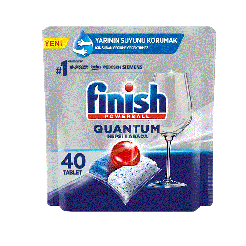 قرص ظرفشویی فینیش Finish مدل Quantom بسته 40 عددی