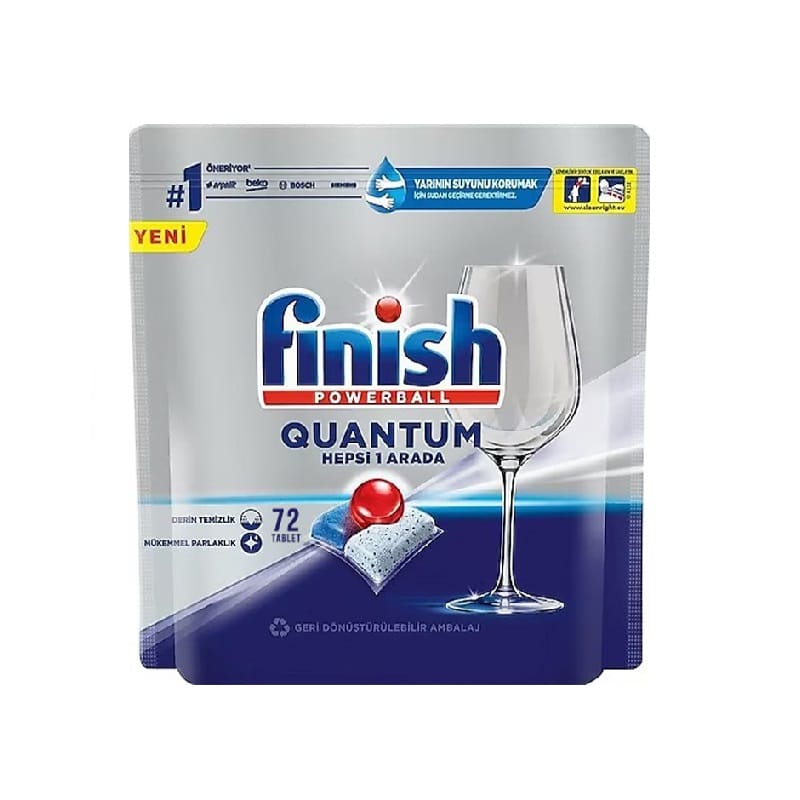 قرص ظرفشویی فینیش Finish مدل Quantom بسته 72 عددی