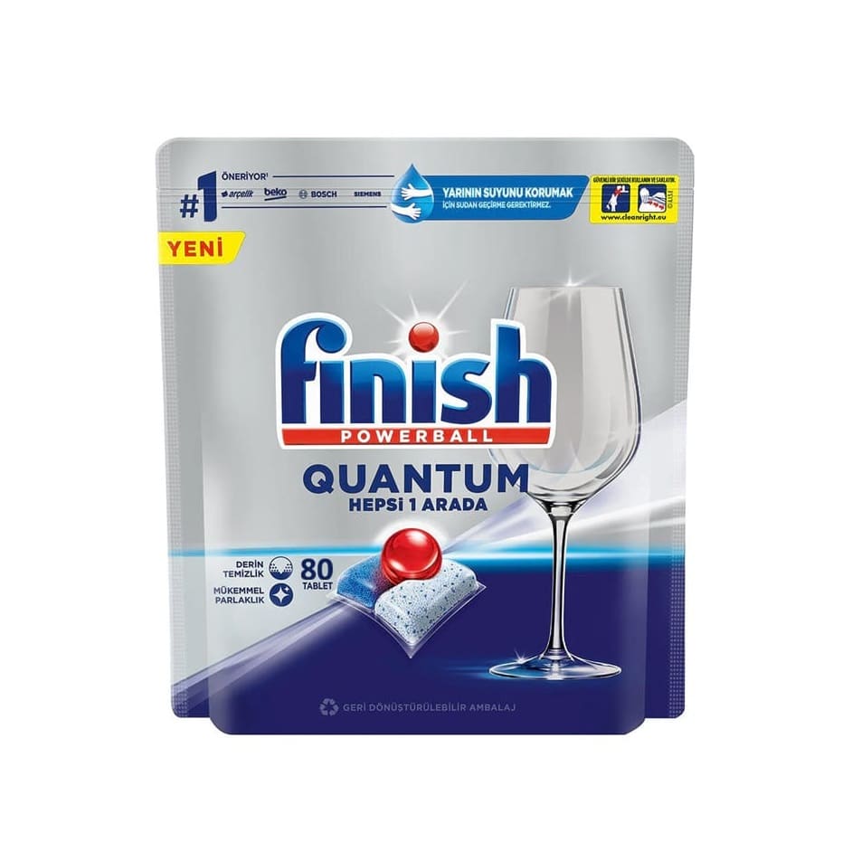 قرص ظرفشویی فینیش Finish مدل Quantom بسته 80 عددی