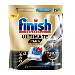 قرص ظرفشویی فینیش Finish مدل Quantom Ultimate Plus بسته 75 عددی