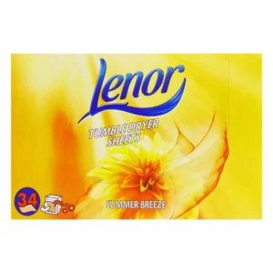 دستمال خوشبو کننده لباس و کمد لنور Lenor رایحه Summer Breeze بسته 34 عددی