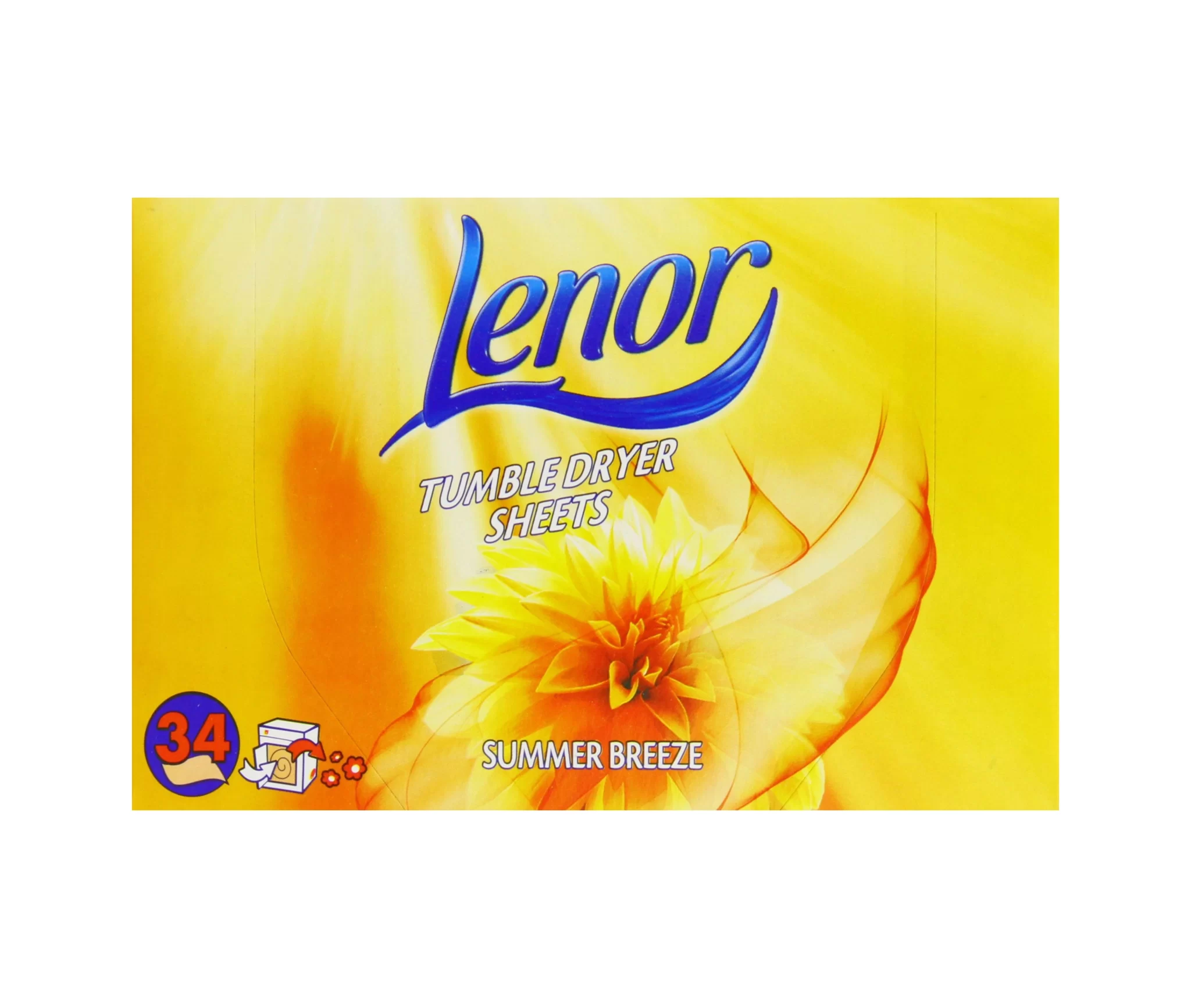 دستمال خوشبو کننده لباس و کمد لنور Lenor رایحه Summer Breeze بسته 34 عددی