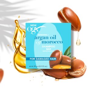 شامپو جامد او جی ایکس OGX آرگان مدل Renewing + Argan Oil Of Morocco وزن 80 گرم