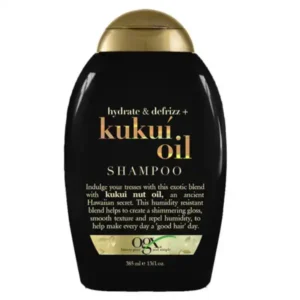 شامپو او جی ایکس OGX آبرسان و ضد وز مدل Hydrate and Defrizz + Kukui Oil حجم 385 میل