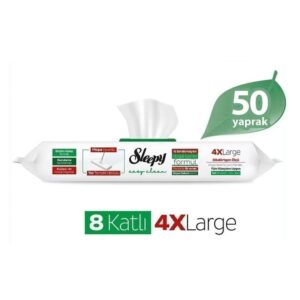 دستمال مرطوب مخصوص تی اسلیپی Sleepy قابل شستشو بسته 50 عددی
