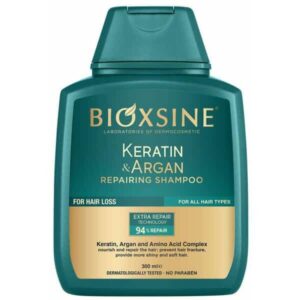 شامپو بیوکسین BIOXCIN حاوی روغن آرگان و کراتین حجم 300 میل