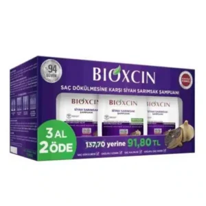 پک 3 عددی شامپو بیوکسین BIOXCIN حاوی سیر سیاه حجم 300 میل
