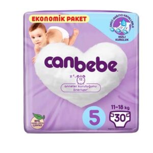 Canbebe پوشک بچه جان به به سایز 5 بسته 30 عددی