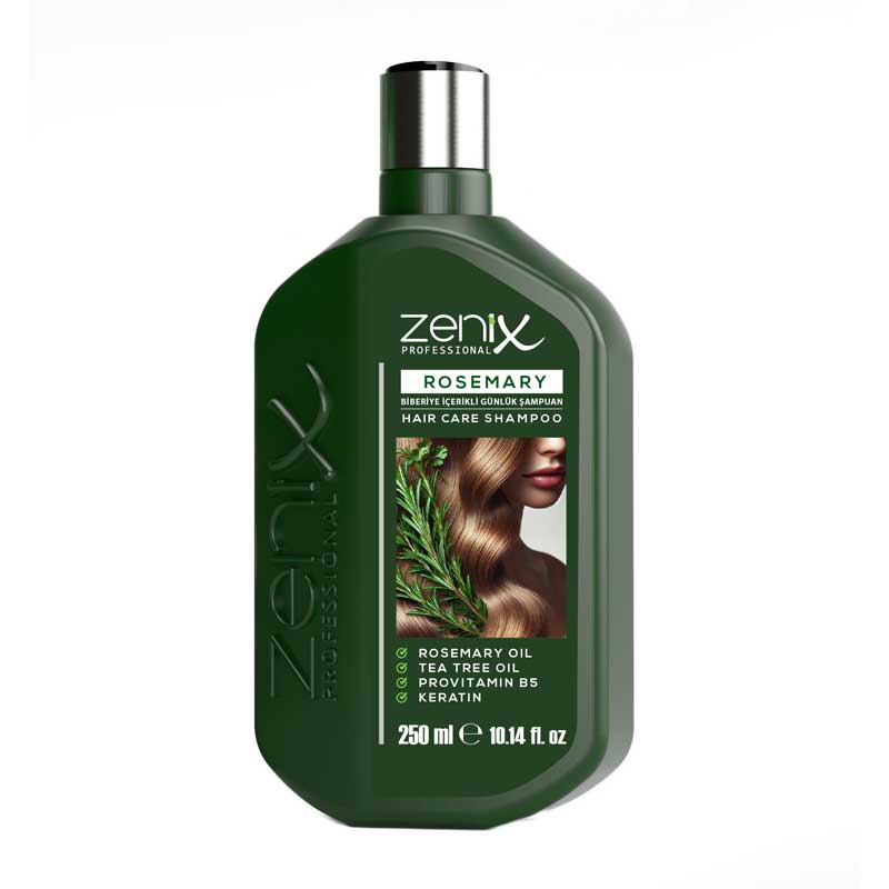 شامپو درمانی تقویت کننده و ترمیم کننده زنیکس Zenix حاوی عصاره رزماری 250 میل
