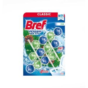 قرص توالت فرنگی 12تایی برف Bref رایحه میوه درخت کاج