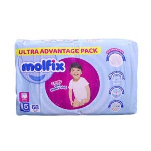 پوشک شورتی مولفیکس آوانتاژ سایز 5 بسته 68 تایی molfix