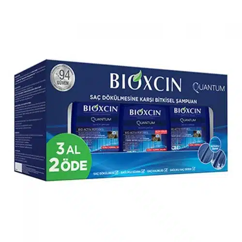 پک 3 عددی شامپو بیوکسین BIOXCIN کوانتوم موهای چرب حجم 300 میل