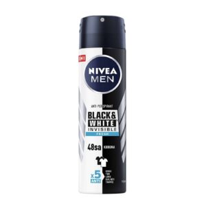 اسپری ضد تعریق نیوا Nivea مردانه مدل Black White Invisible Fresh حجم 200 میل