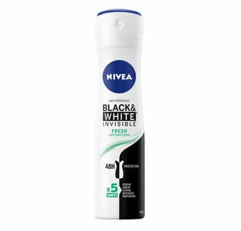 اسپری ضد تعریق نیوا Nivea زنانه مدل Black White Invisible Fresh حجم 200 میل