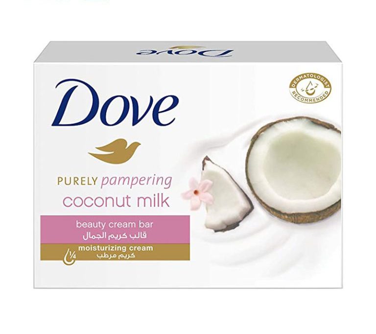 صابون کرمی داو Dove مدل Coconut Milk شیر نارگیل وزن 100 گرم
