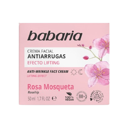 کرم ضدچروک و لیفت باباریا Babaria حاوی عصاره گل رز 50 میل