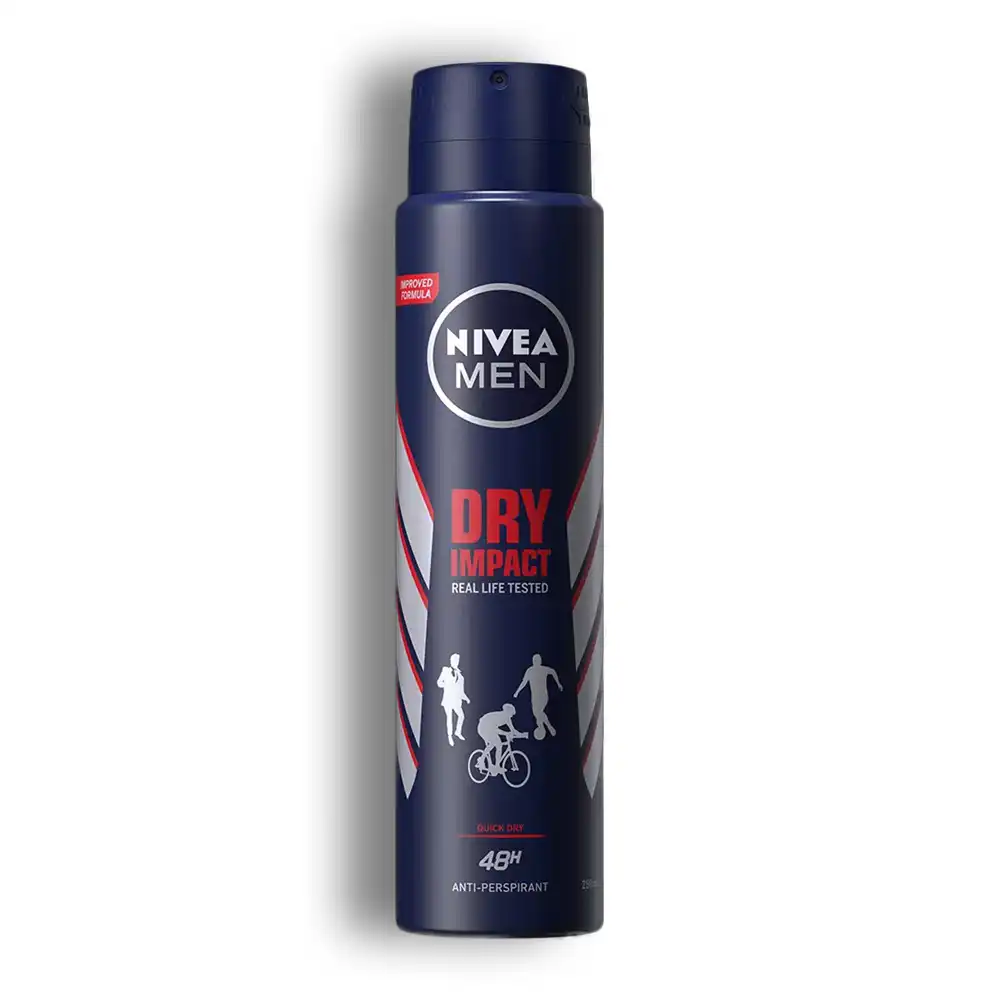 اسپری ضد تعریق نیوا Nivea مردانه مدل Dry Impact حجم 200 میل