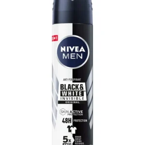 اسپری ضد تعریق نیوا Nivea مردانه مدل Black White Invisible Orginal حجم 200 میل