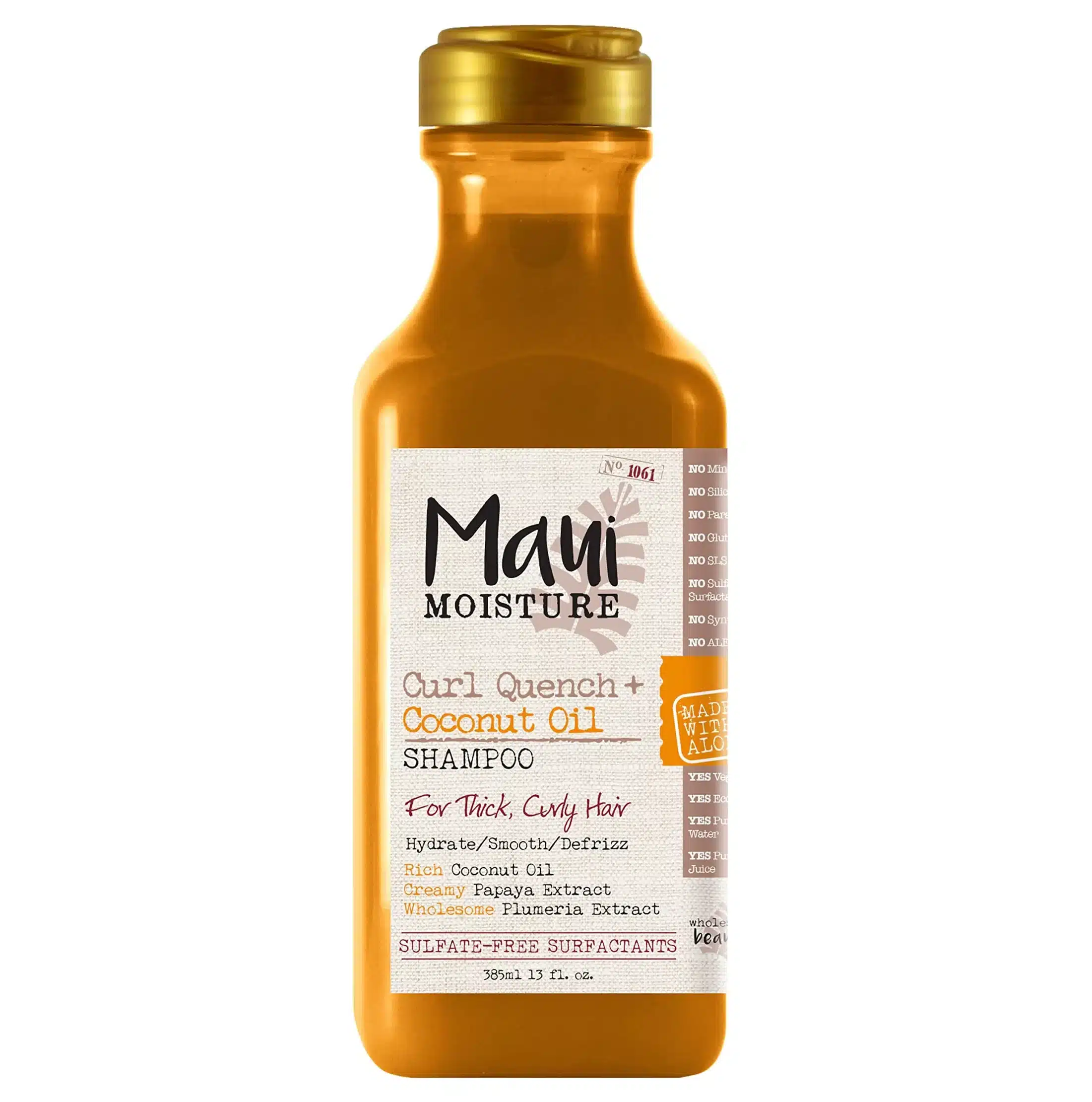 شامپو مائویی Maui موهای فر مدل Curl Quench Coconut Oil حاوی روغن نارگیل حجم 385 میل