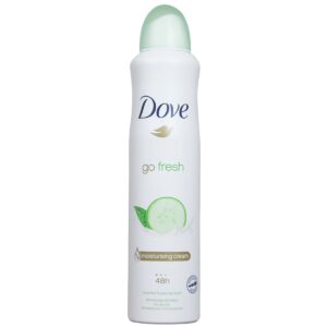 اسپری دئودورانت داو Dove زنانه مدل Go Fresh رایحه خیار و چای سبز حجم 250 میل