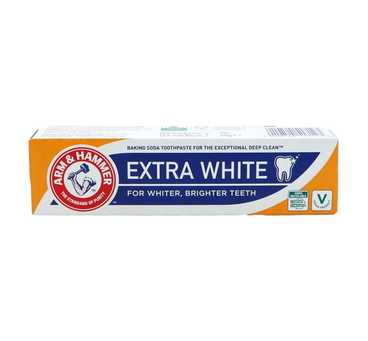 خمیر دندان آرم اند هامر ARM AND HAMMER مدل Extra White سفید کننده وزن 125 گرم
